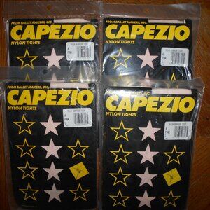 Capezio Tights - 4 Pair- Pink Runproof-  Adult Long